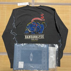 23aw CHALLENGER BANDANA LYZE L/S BD TIGER TEE　タイガー　ロンt チャコール　東京インディアンズ　ROUGH RIDERS トラ　虎　L