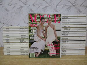 z4-2〔ヴォーグ〕1997年～2011年 不揃い まとめ売り 39冊 VOGUE 洋雑誌 ファッション コスメ