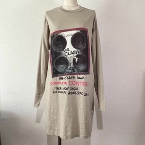 THE CLASH × HYSTERIC GLAMOUR コラボ「Complete Control」 レディース古着 Tシャツワンピ / PUNK