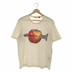 UNDER COVER / アンダーカバー | Right direction Apple Tee アップル プリント Tシャツ | 2 | ホワイト | メンズ