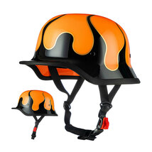 ハーフヘルメット 半ヘルメット ドイツ軍 ヘルメット レトロヘルメット 半帽ヘルメット 耐衝撃性 超軽量 ５色選択可-サイズ：XL_画像1