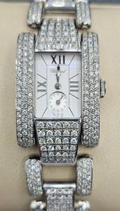  Chopard reference price 898 ten thousand jpy after diamond Chopard LA STRADA lady's wristwatch quartz white face! as good as new 