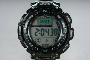  старый наручные часы CASIO PRO-TREK PRG-40SJ для поиска язык -A Casio Protrek 