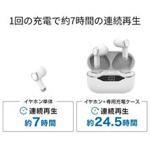 ワイヤレスイヤホン Bluetooth5.3 AAC イヤフォン グリーンハウス ブラック GH-TWSV-BK/4814/送料無料メール便　箱畳む_画像4