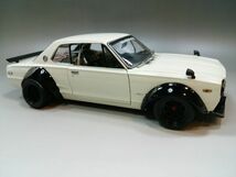 ●京商 1/18 日産 スカイライン 2000 GT-R KPGC10 ハコスカ カスタム品 ホワイト/ブラック_画像6