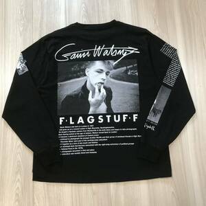 F-LAGSTUF-F FLAGSTUFF Gavin Watson SKINS KID フラグスタフ ギャビン ワトソン コラボ フォト 写真 プリント パンク ロンT Tシャツ