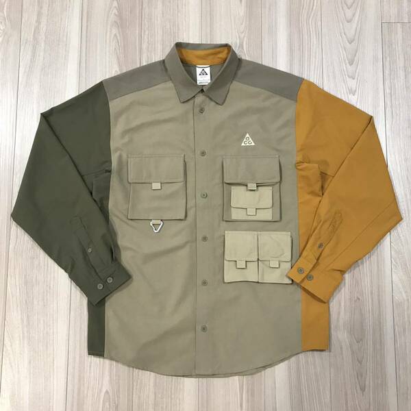 NIKE ACG UV Devastation TRAIL TOP DRI-FIT ナイキ シャツ トップ ジャケット トレイル カラビナ 風車 ポケット アウトドア フィッシング