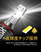 送料無料！H11 H8 H9 H16 12000Lm LEDヘッドライト 車検対応 純正ハロゲンサイズ ホワイト 12V車対応(ハイブリッド車・EV車対応)_画像5