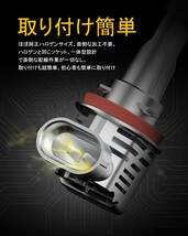 送料無料！H11 H8 H9 H16 12000Lm LEDヘッドライト 車検対応 純正ハロゲンサイズ ホワイト 12V車対応(ハイブリッド車・EV車対応)_画像9