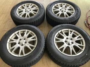 スタッドレス ヨコハマ IG60 21年製 215/65R16 PCD100-5穴 アルミホイールセット 4本 SH5 SHJ フォレスター XV アウトバック