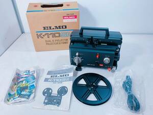 27n 80 ELMO 8mm プロジェクター K-110SM 写映機 取説付き 中古 通電確認済み 現状品