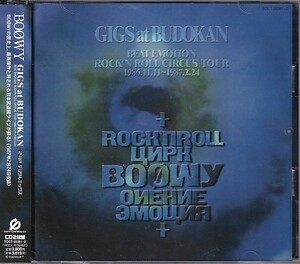 CD BOOWY GIGS at BUDOKAN BEAT EMOTION ROCK'N ROLL CIRCUS TOUR 2CD