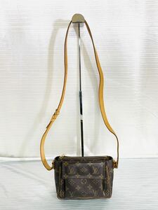 LOUIS VUITTON ルイ ヴィトン M51165 ヴィバ シテ PM 　ショルダー バッグ CA1013 モノグラム ブラウン ベージュ ゴールド 金具 i1