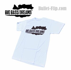 お値下げ【レア商品】BIG BASS DREAMS(ビッグバスドリーム)/T-SHIRT /Tシャツ/半袖/ホワイト/XLサイズ