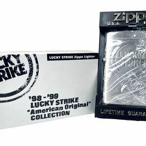 デッド!! 希少!! 98年製 LUCKY STRIKE AMERICAN ORIGINAL Collection ZIPPO ラッキーストライク ジッポ 煙草 たばこ ヴィンテージの画像1