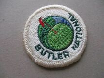 70s BUTLER NATIONAL Golf Clubワッペン/バトラー ナショナルPGAゴルフPATCHカントリークラブCCビンテージvintageパッチGOLFエンブレムV195_画像2