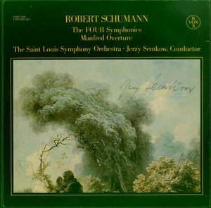 A00566803/●LP3枚組ボックス/Jerzy Semkow/The Saint Louis Symphony Orchestra「Robert Schumann/The Four Symphonies / Manfred Overtu