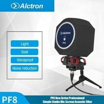 新品# オリジナル Alctron PF8 プロフェッショナル シンプルスタジオマイクスクリーン ノイズ防止レコーディングマイ_画像9