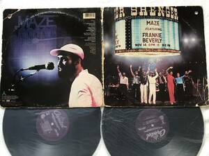 Maze Featuring Frankie Beverly / Live In New Orleans / 2LPライブ / 人気曲「Before I Let Go」収録 / D面スタジオ録音 / ジャケ難あり
