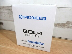 2B3-3「未開封 PIONEER GOL-1 LD レーザーアクティブ 3Dゴーグル」レーザーディスク パイオニア LaserActive 現状品