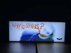 ダークナイト　ライトボックス　why so serious? ホットトイズ