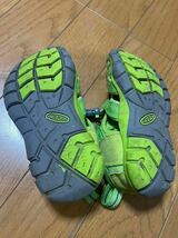 KEEN キーン　サンダル　ウォーターシューズ　黄緑　15cm キッズ_画像5