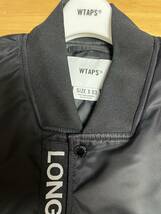 黒 L 03 未使用 WTAPS 22AW TEAM JACKET NYLON TWILL ダブルタップス チームジャケット ナイロン ツイル BLACK ブラック_画像4