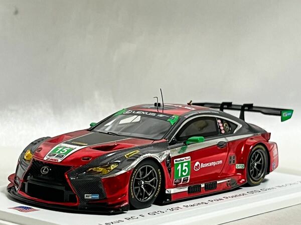 スパーク 1/43 レクサス RC F GT3 3GT Racing 2018 IMSA 第4戦 ミド・オハイオ GTD ポールポジション