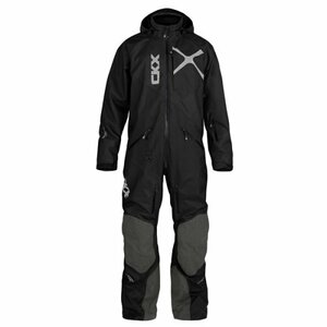 CKX スノーモービル ELEVATION ZERO MONOSUIT シェル ワンピース モノスーツ 黒/グレー 中綿なし つなぎ Lサイズ カナダ ● 新品未使用