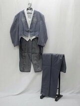 貸衣装処分品　結婚式　1-222　男性用タキシード　B2　グレー【中古】（レターパック不可）_画像1