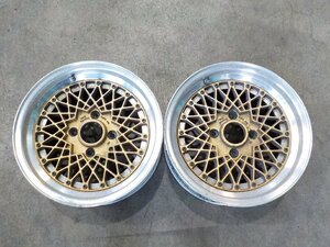 旧車 当時物 RAYS VOLK RACING レイズ ボルクレーシング 15インチ 2本 15×6.5J PCD114.3 4穴 オフセットは画像判断にて●0522-1三L108●