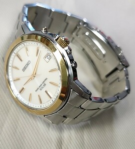 稼働品 SEIKO スピリット 定価55,000円 電波ソーラー腕時計 SBTM170 メンズ腕時計