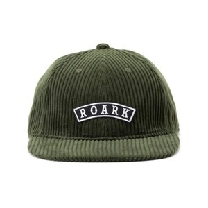 TE/ROARK REVIVAL(ロアーク リバイバル)&#34;MEDIEVAL LOGO&#34; CORDUROY 6PANEL CAP - MID HEIGHT - M.GREEN グリーン RHJ952