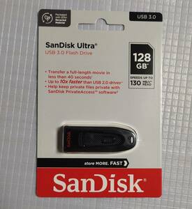 新品未開封 即決 送料込☆SanDisk USBメモリ Ultraシリーズ 128GB USB3.0 SDCZ48-128G-U46 海外パッケージ品