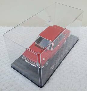 ケース付き ドア開封品 アシェット 1/24 国産名車コレクション ダットサン ブルーバード 1600 SSS 1969年式 ミニカー 日産 車プラモサイズ 