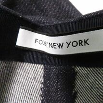 美品 FOXEY NEW YORK フォクシー デニムワイドパンツ 40 綿 ガウチョ インディゴ タック入り ボトムス レディース AU2115A20_画像3