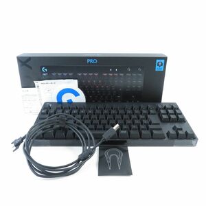 未使用 logicool G ロジクール G G-PKB-002 PROX テンキーレスゲーミングキーボード GX BLUE 青軸 Deweyクリッキー 有線 PC周辺 HU616C