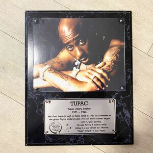 TUPAC メモリアルプレート　Tupac Amaru Shakur 1971-1996 2pac プレート　ラップ　ヒップホップ　ラッパー