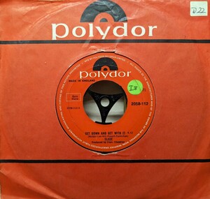 ☆SLADE/GET DOWN AND GET WITH IT1971'UK POLYDOR7INCH