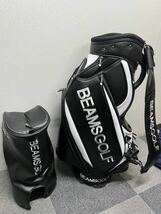 送料無料 希少 美品 ビームスゴルフ BEAMS GOLF ツアーモデル ブラック 黒 キャディバッグ_画像1