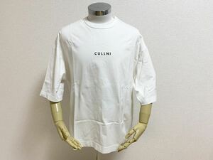 芸能人多数着用 超美品 激レア 完売品 クルニ CULLNI オーバーサイズ ロゴ 半袖 Tシャツ 白 ホワイト サイズ2