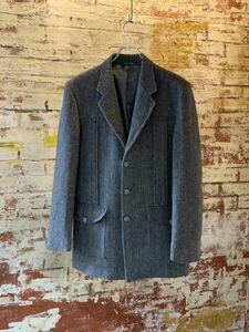 80s Dunn&Co Harris Tweed NORFOLK JACKET Vintage Vintage Harris tweed no- Fork jacket tweed jacket free shipping 