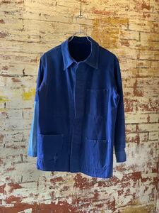 ~80s EURO WORK WORK JACKET ヴィンテージ ビンテージ ユーロワーク ワークジャケット リペア パッチワーク 刺し子 70s ヨーロッパ