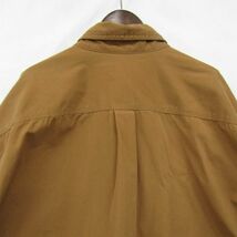 ビックサイズ 2XL carhartt 長袖 ワーク シャツ BD ボタンダウン 企業 ロゴ コヨーテ ブラウン カーハート 古着 ビンテージ 3O1908_画像8