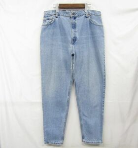 90s USA製 サイズ 18 MED Levi’s 551 デニム パンツ テーパード ジーンズ ジーパン アイスブルー リーバイス 古着 ビンテージ 3O2415