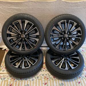 ほぼ新車外し タント カスタム 165/55R15 LA650 純正 ダイハツ RS ターボ 4.5J +45 PCD100 4穴