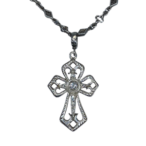 Loree Rodkin Loree Rodkin medium ka Ced laru gothic Cross necklace pendant accessory SV925 Cubic silver 