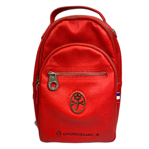 Кастельбаджак кастельба Джек Галоген Сумка для кузова в одну плечо логотип кожа красный красный красный цвет