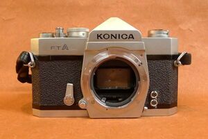 j076 Konica FTA 一眼レフカメラ フィルムカメラ マニュアルフォーカス サイズ：約 幅15×高さ10×奥行4.5ｃｍ /60