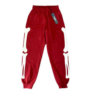 ★最終値下げ★新品★　CHALLENGER / BONE SWEAT PANTS Red M / 20AW チャレンジャー 骨 ボーン スウェットパンツ M　(検索 ネイバーフッド